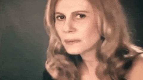 A confused woman thinking with numbers and algorithms floating around her head